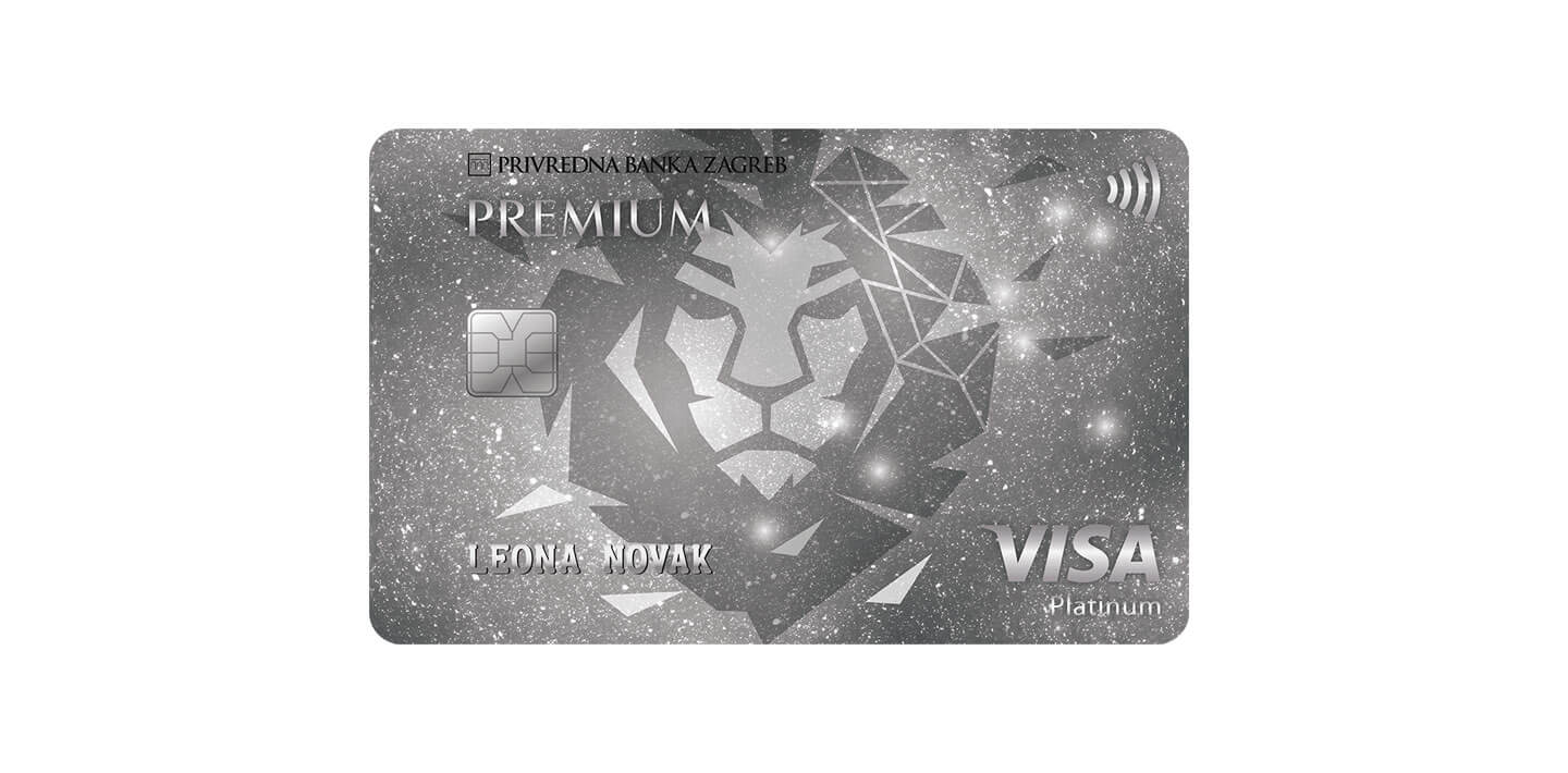 Premium Visa Platinum vezana uz tekući račun u Privrednoj banci Zagreb d.d. – osnovna kartica