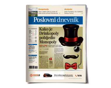 Pretplata na Poslovni dnevnik - tiskano izdanje - 3 mjeseca (5 dana)