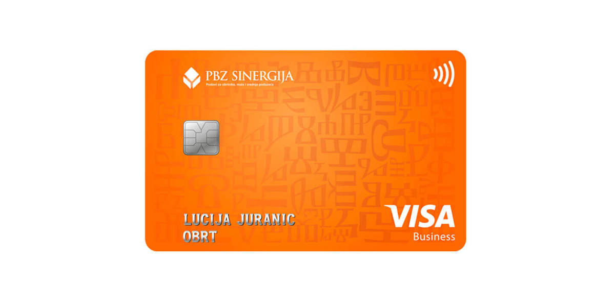 Visa kartica za obrtnike, bez PBZ SinerGO paketa